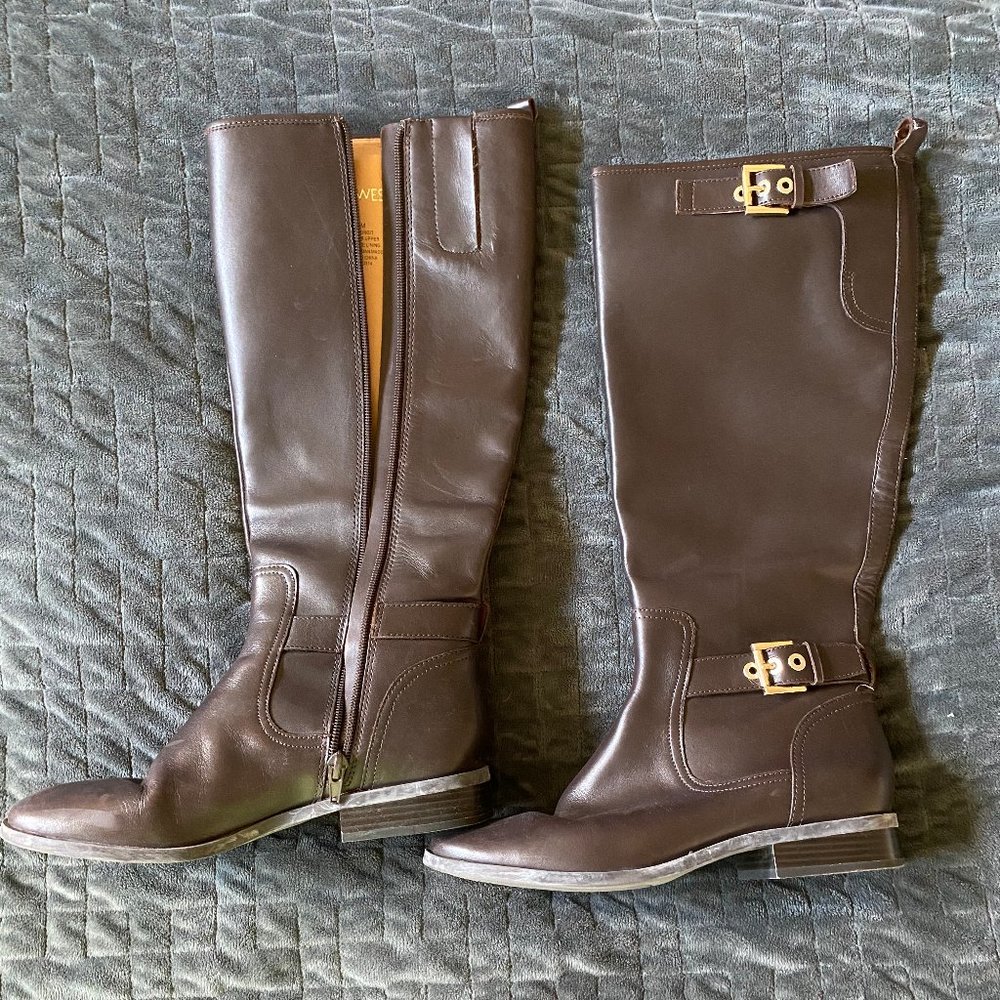 Brown Leather Riding Boots